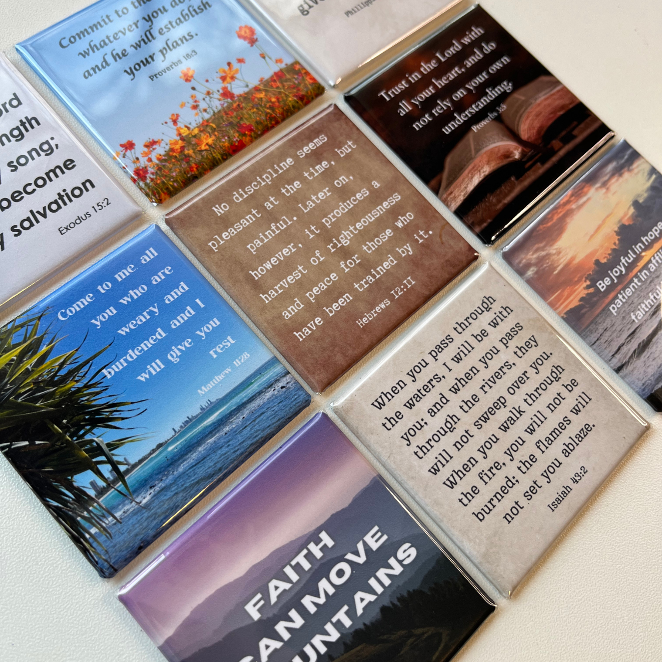 2" x 2" Scripture Magnets